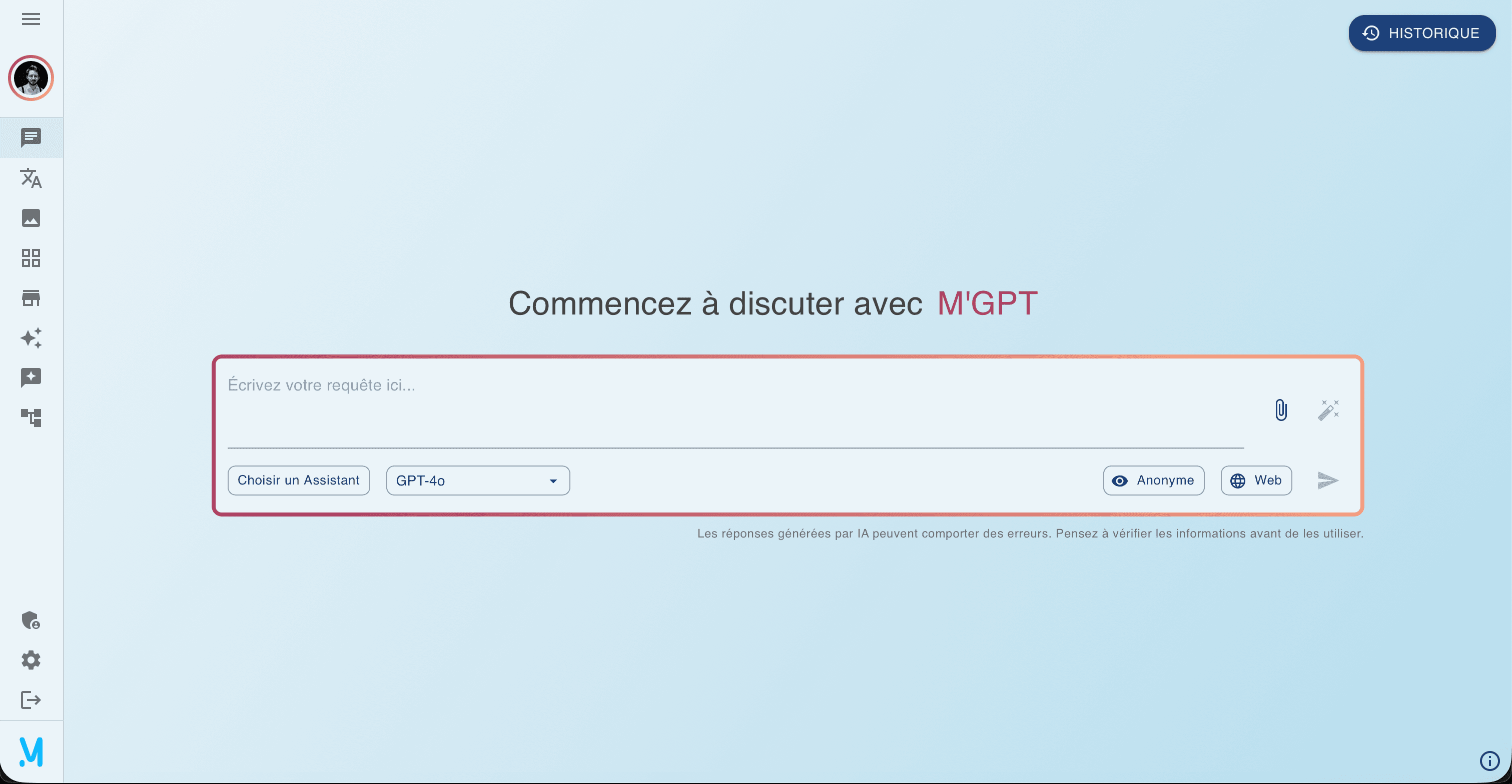 M'GPT Chat Demo